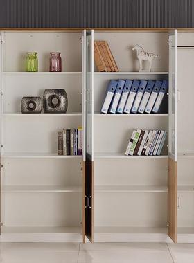 木质文件凭柜落地背景隔断书玻璃门柜60950财务证资料室办公储物