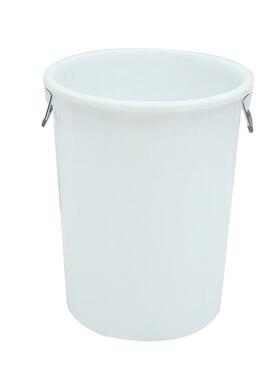 加大加厚加6深10双L塑料圆水桶带圆盖家用水桶IHN提手塑料圆垃圾