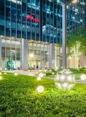 ld亚克力蒲公造英灯外景户观灯蒲YL002公e英庭院公园广场型草坪地