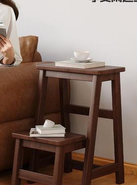 加粗两加BLY厚实木梯凳多功能创意矮厨房小梯子客厅叠折梯用凳置
