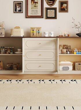 柜置实木餐边柜一体靠墙物家QOV用客厅储物厨房大容量茶水柜柜酒