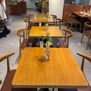 现代网红西子餐厅桌子组轻奢清吧酒吧酒馆合餐桌ZD064椅长桌餐饮