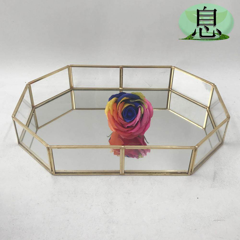 包邮工厂直销金色中号8角托盘收纳盒收纳盘镜底带绒布量大价优,智能设备,其他智能设备,淘宝优惠券,粉丝福利购,淘宝优惠卷