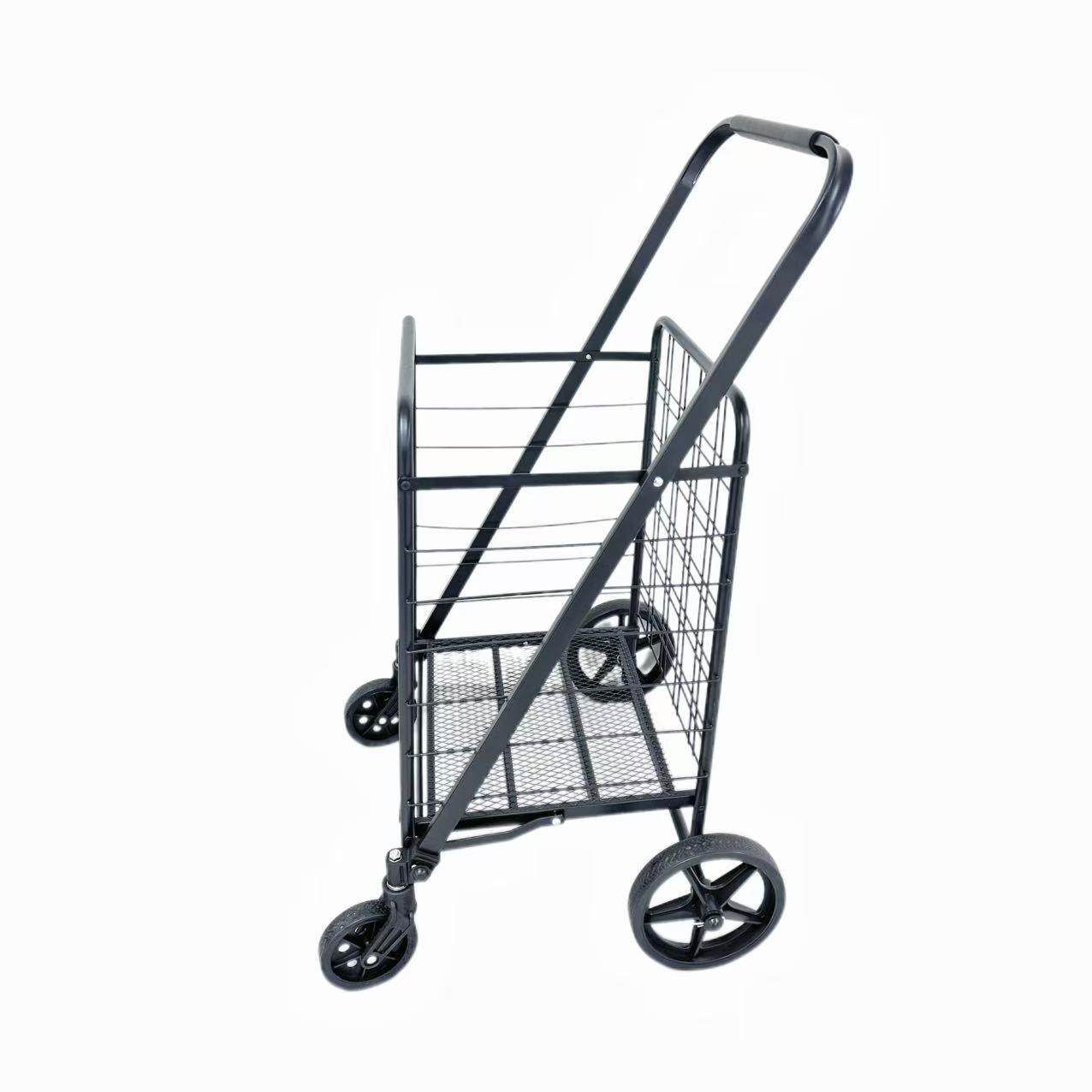 喷漆可折叠家用购物车重型加固拉篮手推车大容量加粗铁网小推车,机械设备,其他机械设备,淘宝优惠券,粉丝福利购,淘宝优惠卷