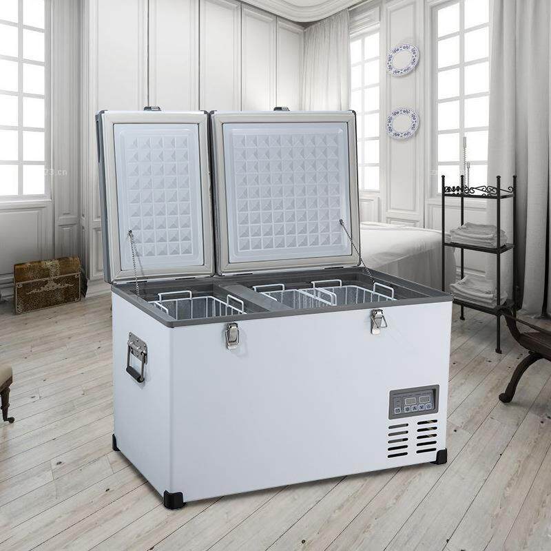 大容量车载压缩机冰柜冰箱冷藏冷冻分区控温温度可调节冰箱