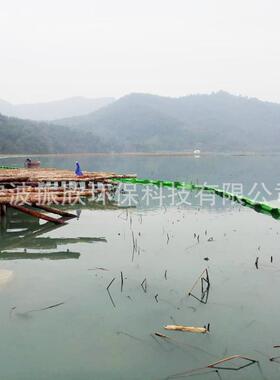 水体软围隔防污帘PVC绿色防污屏水体围隔宁波围油栏浮漂