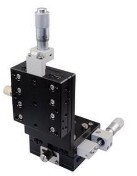 XYZ轴40*40LDV40-LM-C2交叉导轨型千分尺旋钮位移平台微调架