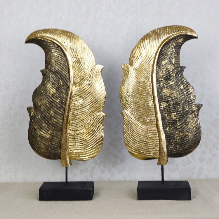 泰国热带植物桌面装饰摆件东南亚居家饰品手工木雕工艺品