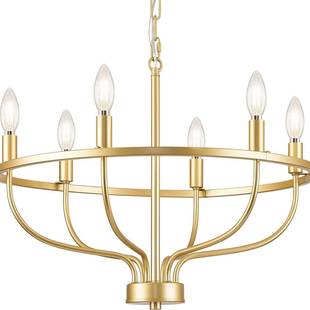 6灯吊灯现代农舍吊灯适用于餐厅蜡烛吊灯用于入口门厅卧室客厅