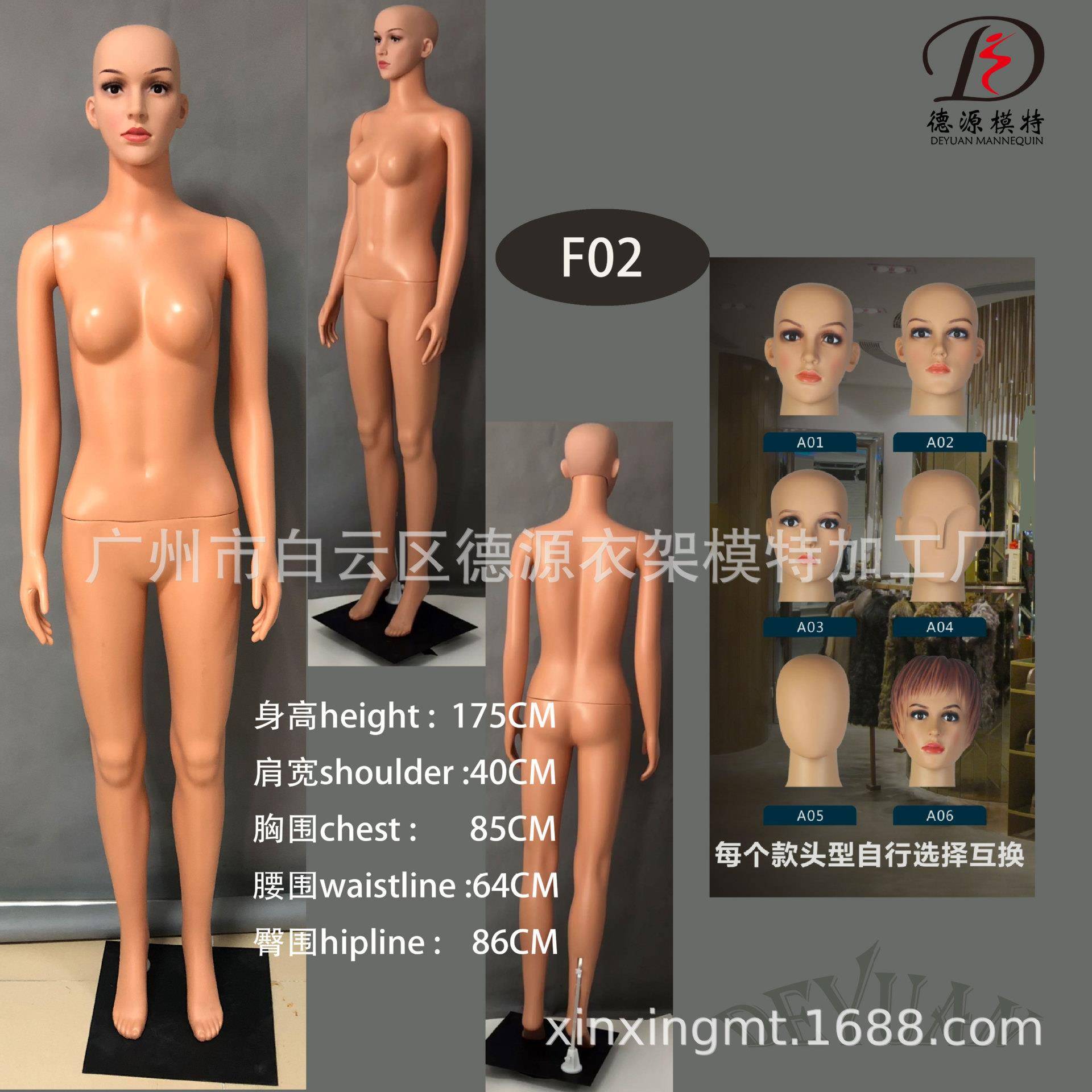 供应服装店用人体模特款式多样品种齐全头型可有多个款式