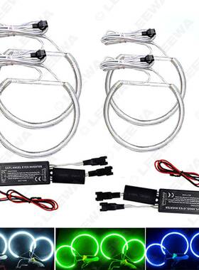 适用宝马BMWE46不带透镜改装天使眼宝马天使眼CCFL天使眼光圈