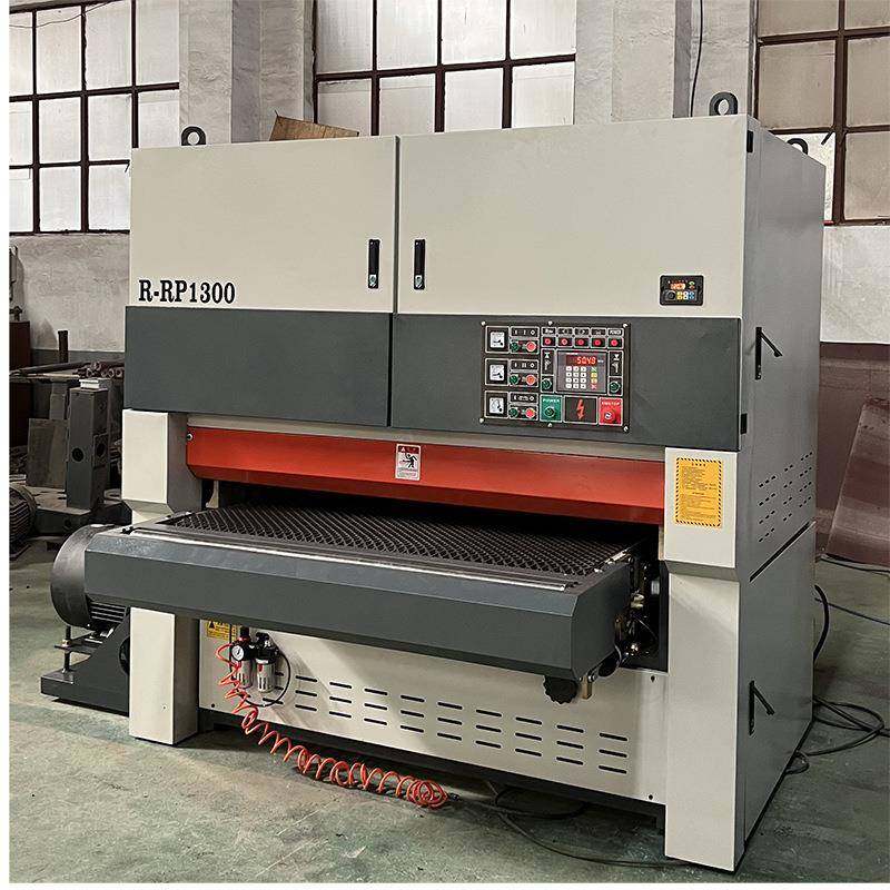 宽带重型砂光机木门木板打磨机定尺定厚R-RP1000双面水磨砂光机