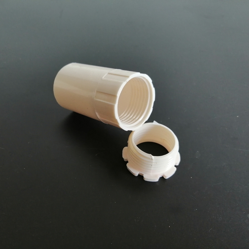 阻燃86底盒锁母接头pvc线盒杯梳 16 20 25锁扣 电线管连接件 盒接