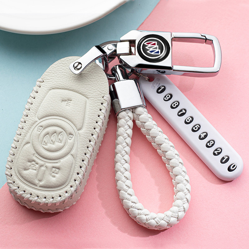 适用于别克昂科威钥匙套凯越昂科拉gl6君越5键君威女用汽车钥匙包