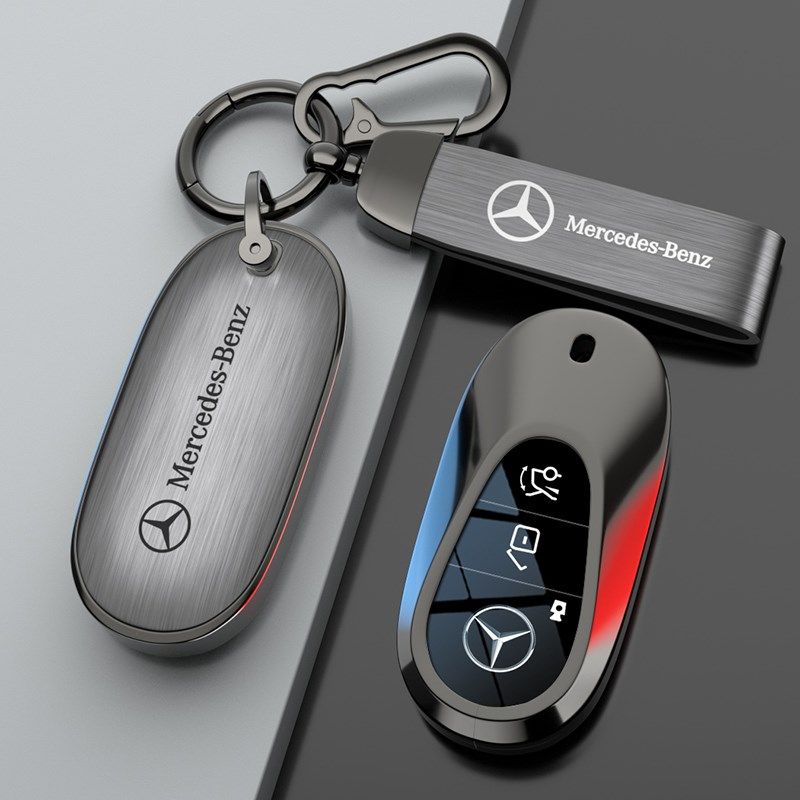 2023新款奔驰钥匙套c260l高级感e300l女a200l网红glc轻奢男壳扣包