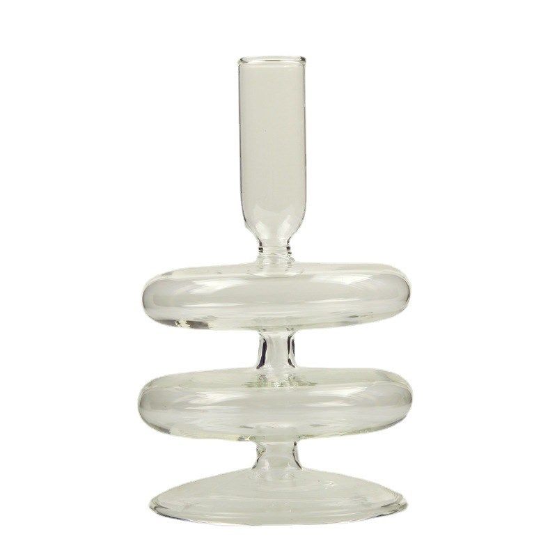 蜡烛器皿摆件家居样板房餐厅装饰摆设创意透明玻璃烛台,家居饰品,创意礼品,淘宝优惠券,粉丝福利购,淘宝优惠卷