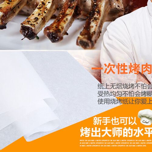 42克加厚烧烤纸烤肉纸烤盘纸长方形吸油纸烤箱不粘纸多尺寸多规格