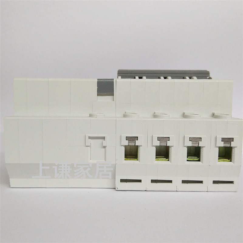 人民电器4P 63A漏电保护器380V开关16导轨25三相四线32空气C40 20