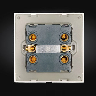 45A大功率开关面板86型双刀双断安电源双极带指示灯开关电流插座