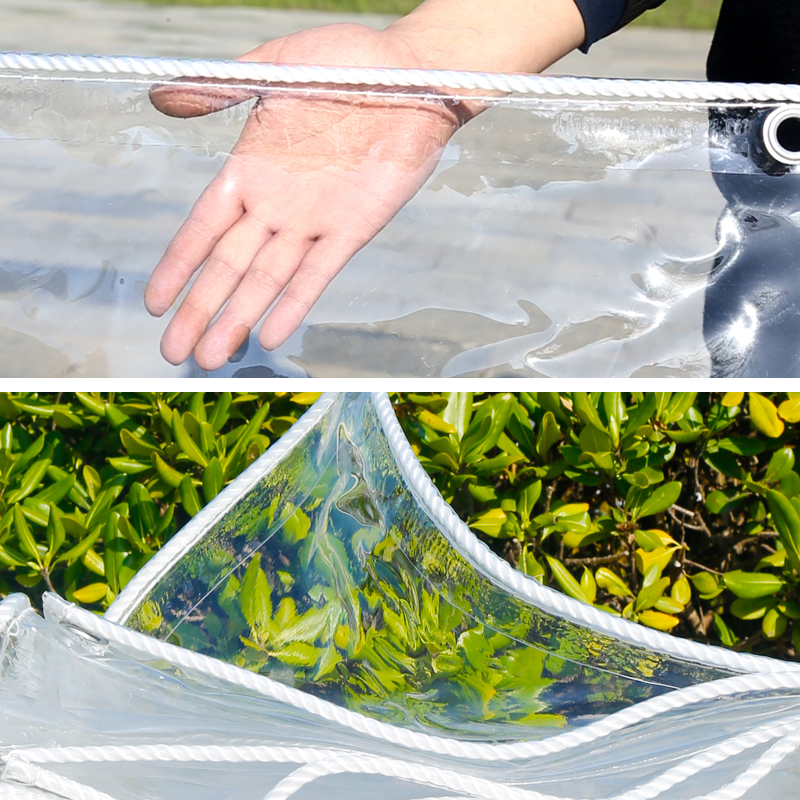 加厚透明户外阳台封闭防雨神器挡板篷布遮雨PVC防水挡风塑料防晒