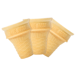 冰淇淋蛋筒脆皮 平底威化甜筒 冰激凌蛋卷托圣代杯 KFC商用自助餐