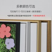 绚马定制丙烯油画框手绘挂墙简约免装 裱L型油画外框定做油画框带