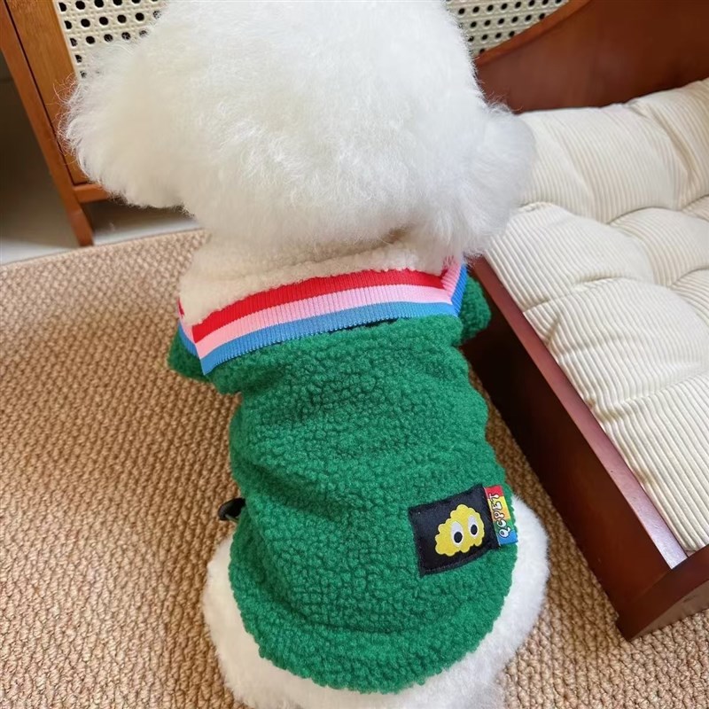 宠物加厚外套泰迪比熊雪纳瑞法斗秋冬狗狗小型衣服羊羔绒保暖