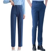 西裤 子销售顾问正装 王朝网雾霾蓝男女裤 比亚迪4S店工作服西裤