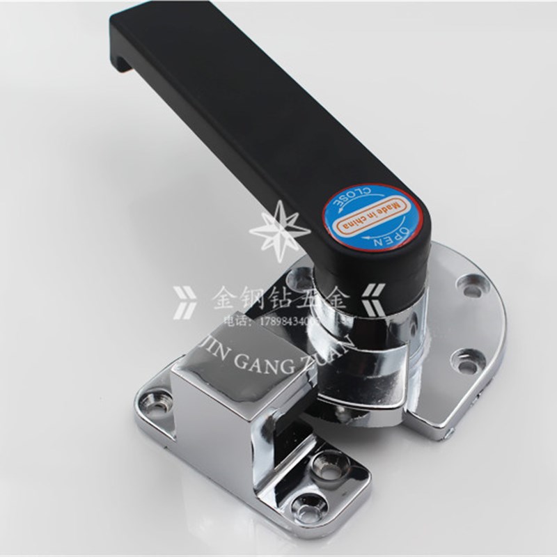 旋转压紧式门把手锌合金烘箱拉手蒸饭车蒸柜拉手烘箱把手烤箱门锁