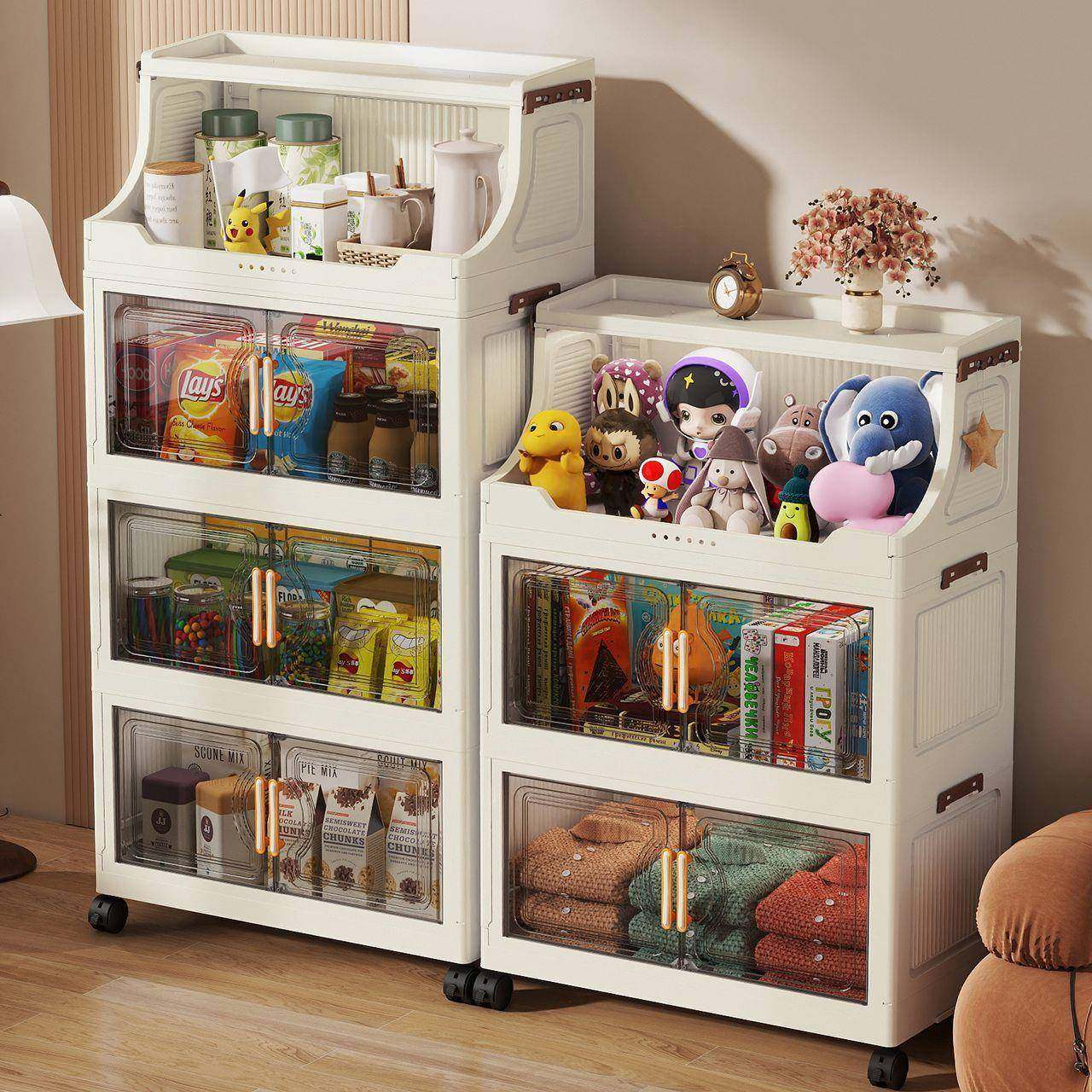 可移动收纳层KXQ置物架客防厅卫纳生间水收柜子家用加厚杂物架收