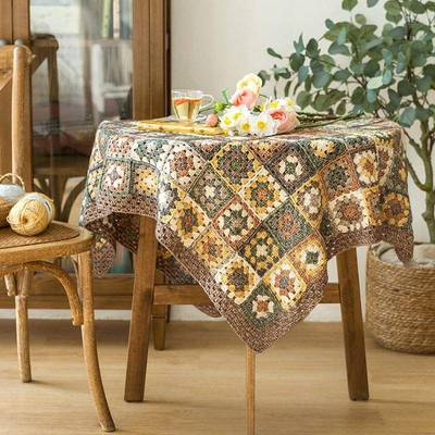 织苏苏姐QXE家d针田野拼花毯手工打发时间iy编毯子钩毛线团材料包