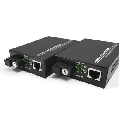 深圳TXI通联电级光电转信换器单1模1光电SC口3KM千光兆光纤收发器