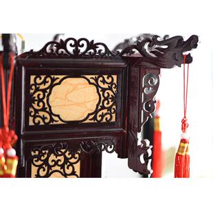 实木仿古GBX六角复宫灯古简约黄羊皮纸灯笼园林景建筑古风装饰区