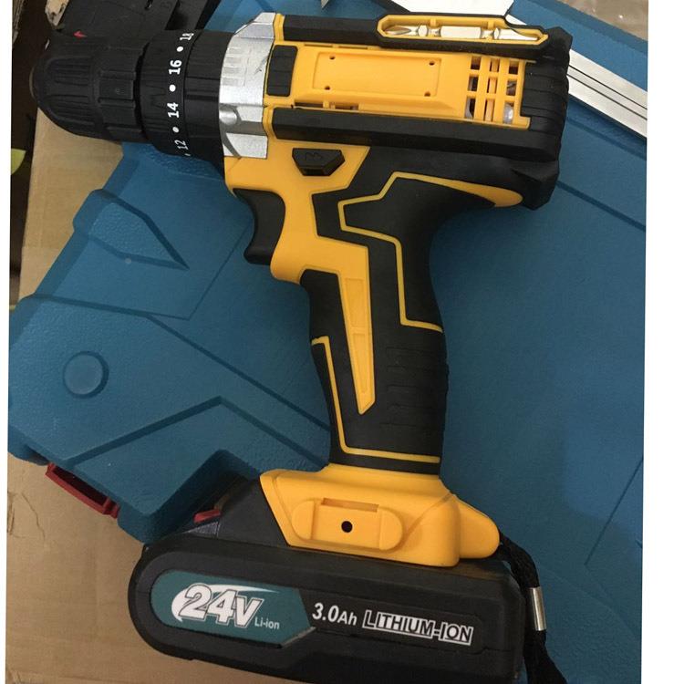 21v功/家24v充电手电钻动螺丝刀批起电子机多能用工具88850锂电冲