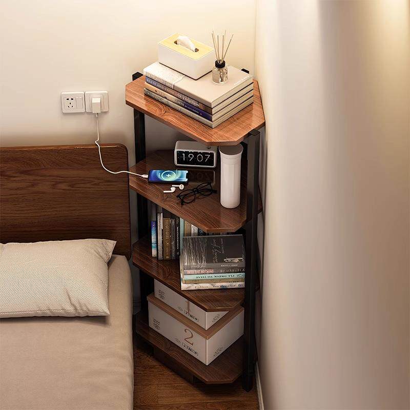 角落地墙角置物架客厅角拐柜收纳架三角形书架卧层室家86625用多