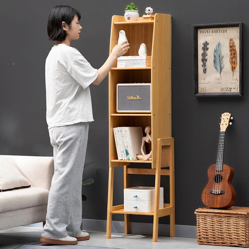 简易书架落地架书柜2557DGNZ儿童读区绘本靠墙置物架客厅储家阅用