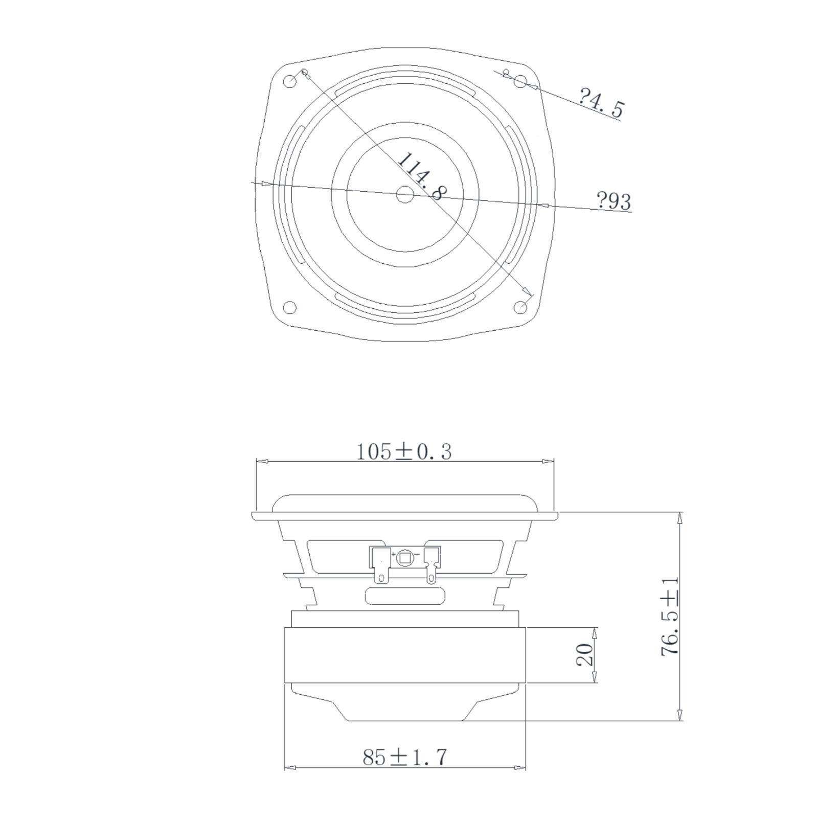 4寸重低音喇钢叭4欧性60瓦25芯刚松压盆Y35高GQO性磁能IPX7户外防,电子元器件市场,喇叭/扬声器,淘宝优惠券,粉丝福利购,淘宝优惠卷