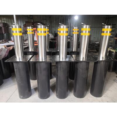 升动降柱手升降警示柱停撞车降场电动升杆半自12动防柱钢管警示柱