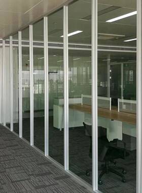 室玻璃隔断墙铝合金百修叶隔断墙高隔办间写公字楼装SJD玻璃隔墙