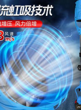 锂电园林风机CHF电动吹吹叶机机可折叠手持吹雪功吹尘爆风大率充
