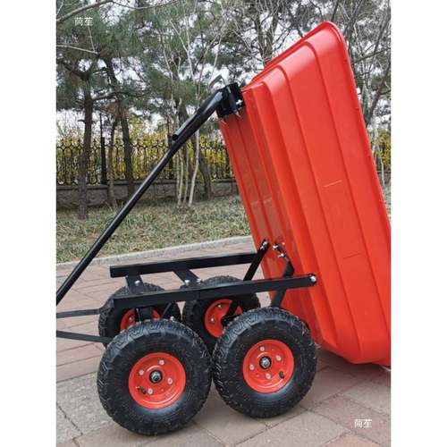 推货车小车手车拖车农用家用拉叠翻斗搬运车拉货车平折板UYM推车