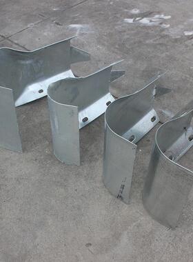 I高速波弯形护栏头护栏板头防撞警示交端通弯190头D绿色圆头R160