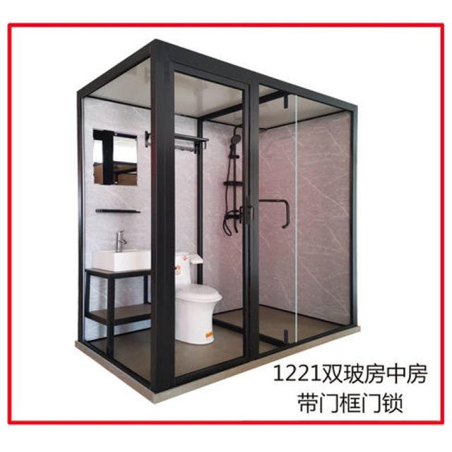 厂家程直供整体浴房小型淋浴室玻璃房CAC现代户简约酒店公寓工淋