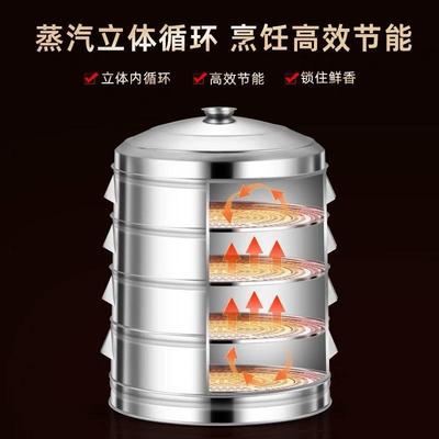 蒸特?亮星不锈钢蒸笼用厚蒸AIU屉大蒸格家蒸馒头包子农村特大号笼
