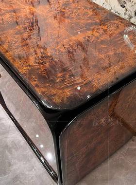 宾利Bent代漆ley意式轻奢电视UOP钢柜高亮光琴烤后现实木储物柜