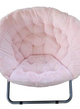 成人款山月亮可折叠椅宿姆舍懒人椅家用DIJ电竞寝室闲午休休沙发