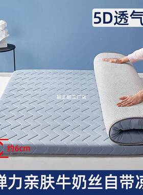 法莱绒床垫加厚子榻榻QAX海绵垫单双人宿舍垫被忆褥记棉垫子打米