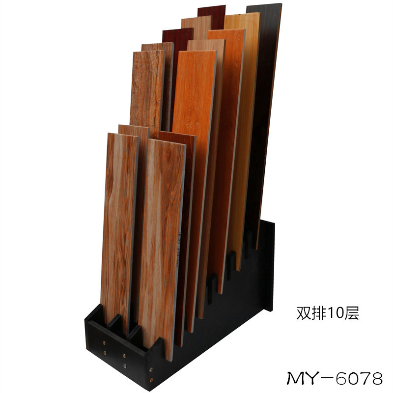 长雅强化实木地板双排展示柜