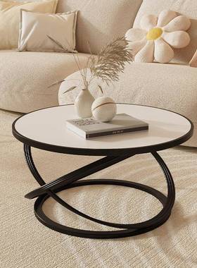 工厂销直板茶几轻34130铁艺加奢厚角几阳台茶桌家用小户型桌岩子