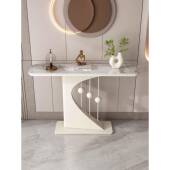 ?轻奢风入新玄户岩板玄关桌子as188简约靠墙关台半正对门圆玄关柜